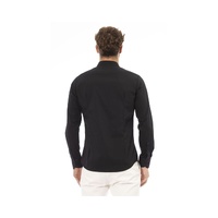 Baldinini Trend Men's Black Cotton Shirt - M thumbnail