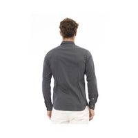 Baldinini Trend Men's Gray Cotton Shirt - 2XL thumbnail