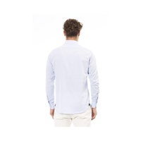 Baldinini Trend Men's Light Blue Cotton Shirt - 2XL thumbnail