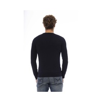Baldinini Trend Men's Blue Wool Sweater - 48 IT thumbnail