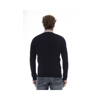Baldinini Trend Men's Blue Wool Sweater - 52 IT thumbnail