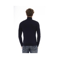 Baldinini Trend Men's Blue Wool Sweater - 52 IT thumbnail