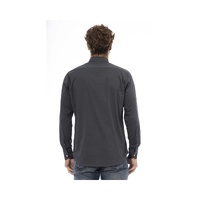 Baldinini Trend Men's Gray Cotton Shirt - XL thumbnail
