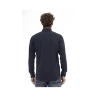 Baldinini Trend Men's Blue Cotton Shirt - L thumbnail