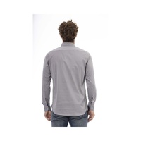 Baldinini Trend Men's Gray Cotton Shirt - 2XL thumbnail