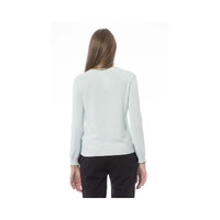 Baldinini Trend Women's Light Blue Polyamide Sweater - S thumbnail