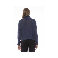 Baldinini Trend Women's Blue Viscose Sweater - M thumbnail