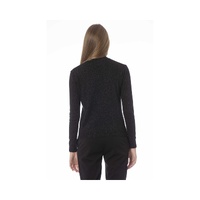 Baldinini Trend Women's Black Fabric Sweater - M thumbnail