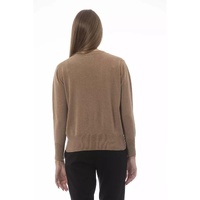 Baldinini Trend Women's Beige Wool Sweater - 44 IT thumbnail