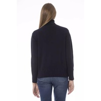 Baldinini Trend Women's Blue Wool Sweater - 46 IT thumbnail