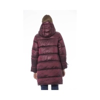 Baldinini Trend Women's Burgundy Nylon Jackets & Coat - L thumbnail