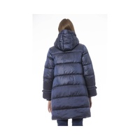 Baldinini Trend Women's Light Blue Nylon Jackets & Coat - XL thumbnail
