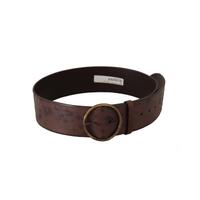 Authentic Dolce & Gabbana Leather Belt with Engraved Logo Buckle 90 cm Women thumbnail
