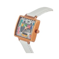 Bobroff Women's White Leather Watch - One Size thumbnail