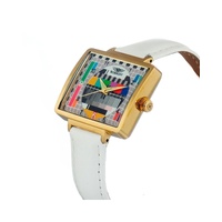 Bobroff Women's White Leather Watch - One Size thumbnail