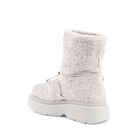 Shearling Drawstring Platform Ankle Boot - 38 EU thumbnail