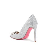 Dee Ocleppo Women's Glitter Fabric Pump in Silver - 37 EU thumbnail