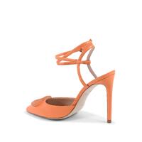 Leather Lace-Up Stiletto Pump - 38 EU thumbnail