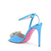Satin Crystal Bow Sandal - 35 EU thumbnail
