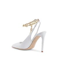 Gold Chain Embellished  Decollete Pump - 39 EU thumbnail