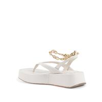 Gold Chain Wedge Sandals - 37 EU thumbnail