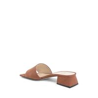 Italian Leather  Sandals with 4cm Heel - 40 EU thumbnail
