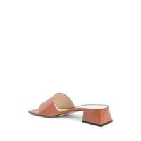 Leather  Sandals with 4cm Heel - 39 EU thumbnail