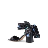 Silk Printed Heeled Sandal - 38.5 EU thumbnail
