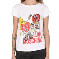 Love Moschino Women's Peace & Love Graphic T-Shirt - 44 IT thumbnail