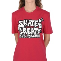 Love Moschino Women's Skate To Create Graphic Print T-Shirt - 40 IT thumbnail