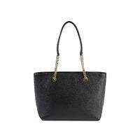 Leather Chain Tote Bag - One Size thumbnail
