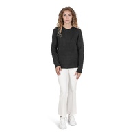 Crown of Edinburgh Cashmere Women's Luxury Italian Cashmere and Merino Wool Sweater in Black - 42 EU thumbnail