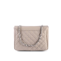 V Italia by VERSACE Chain Bag Beige Leather Shoulder Bag - One Size thumbnail