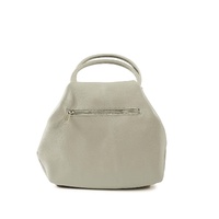 V Italia Womens Leather Shoulder Bag Grey - One Size thumbnail