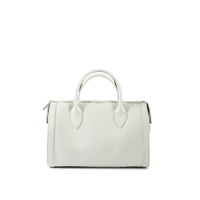 V Italia by VERSACE Womens White Leather Satchel Handbag - One Size thumbnail