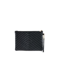 V Italia by Versace 1969 Quilted Leather Clutch - Black - One Size thumbnail