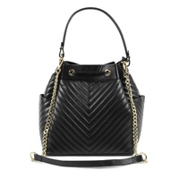 V Italia by Versace 1969 abbigliamento sportivo srl Women's Leather Black Satchel Bag in Black - One Size thumbnail