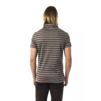 Striped Polo Shirt with Prints L Men thumbnail