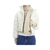 Calvin Klein Women's Beige Cotton Scarf - One Size thumbnail