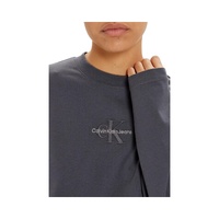 Calvin Klein Jeans Women's Gray Cotton Tops & T-Shirt - 40 IT thumbnail