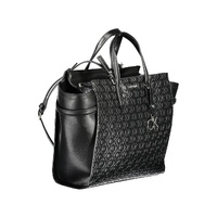 Calvin Klein Women's Elegant Black Recycled Polyester Handbag - One Size thumbnail