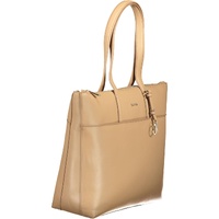 Calvin Klein Women's Beige Zip Closure Chic Shoulder Bag - One Size thumbnail