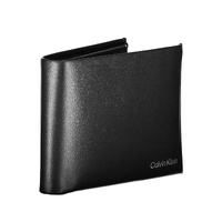 Calvin Klein Men's Black Leather Wallet - One Size thumbnail