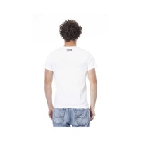 Cavalli Class Men's White Cotton T-Shirt - L thumbnail