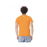 Cavalli Class Men's Orange Cotton T-Shirt - M thumbnail