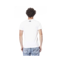 Cavalli Class Men's White Cotton T-Shirt - L thumbnail