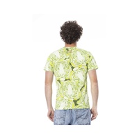 Cavalli Class Men's Green Cotton T-Shirt - M thumbnail