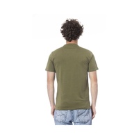Cavalli Class Men's Green Cotton T-Shirt - L thumbnail