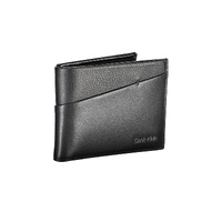 Calvin Klein Men's Black Leather Wallet - One Size thumbnail