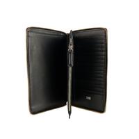 Brown Leather Wallet with Card and Coin Holders One Size Men thumbnail